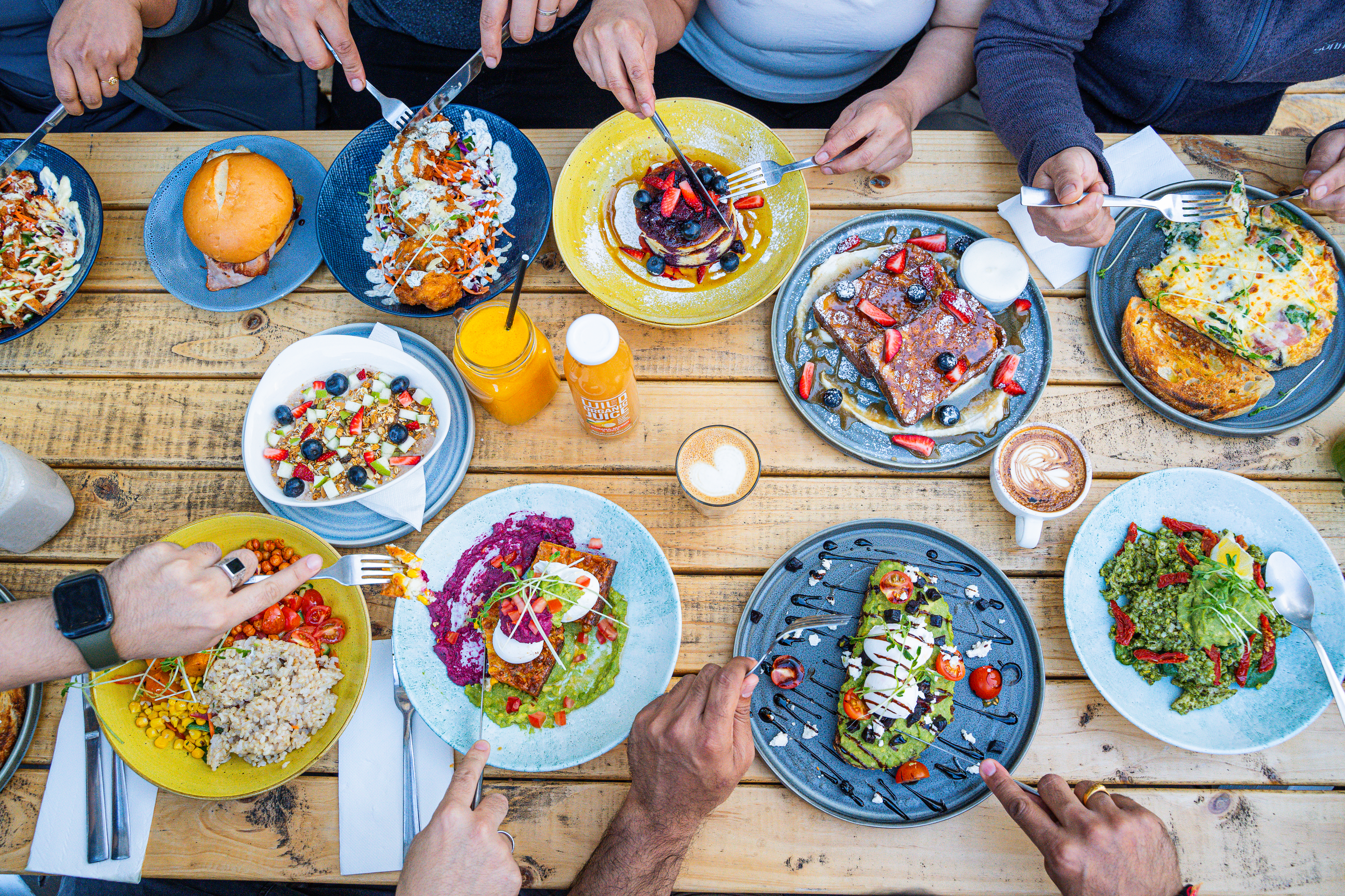Main Course platter with assorted dishes